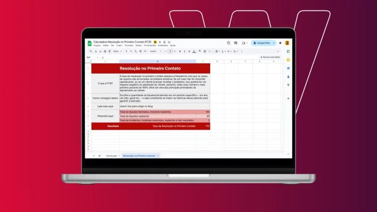 Calculadora de analise de resolucao no primeiro contato